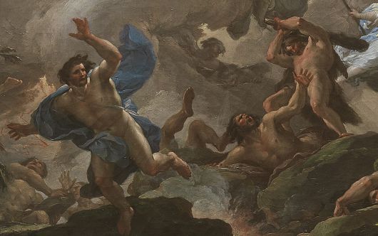 프란시스코 바이유 이 수비아스, 기간테스의 몰락(헤라클레스 부분 확대)