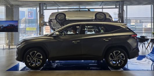 ‘투싼’의 부분변경 모델 ‘더 뉴 투싼’ 측면. 서재근 기자