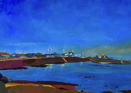 정일모, 제주 120-almost there, 90.9ⅹ65.1cm, opaque color on canvas, 2023 [갤러리단정 제공]