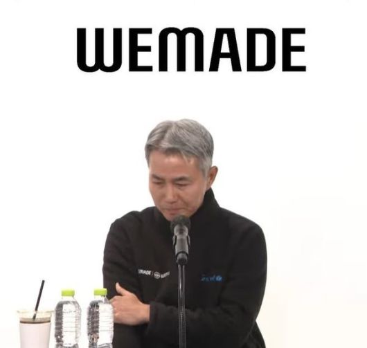 지난 2002년 주요 거래소에서 위믹스 퇴출 당시, 눈물을 흘리며 억울함을 호소했던 장현국 대표 [위메이드 유튜브]