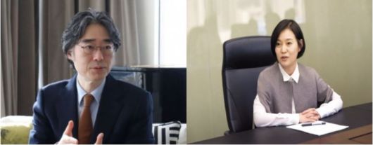 임종윤(왼쪽부터) 한미약품 사장, 임주현 한미그룹 사장. [코리그룹 및 한미그룹 제공]