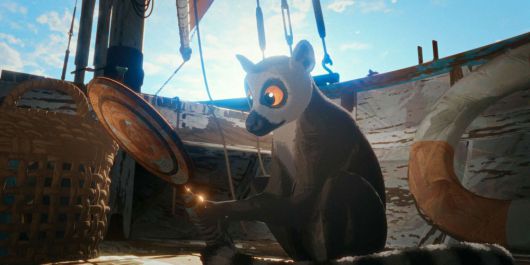 인간의 기물을 보물로 삼는 여우원숭이