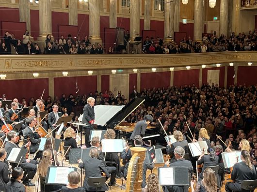 지난 1월 마린 알솝이 지휘하는 비엔나국립방송교향악단과 임윤찬의 협연/고승희 기자