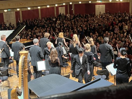 지난 1월 마린 알솝이 지휘하는 비엔나국립방송교향악단과 임윤찬의 협연/고승희 기자