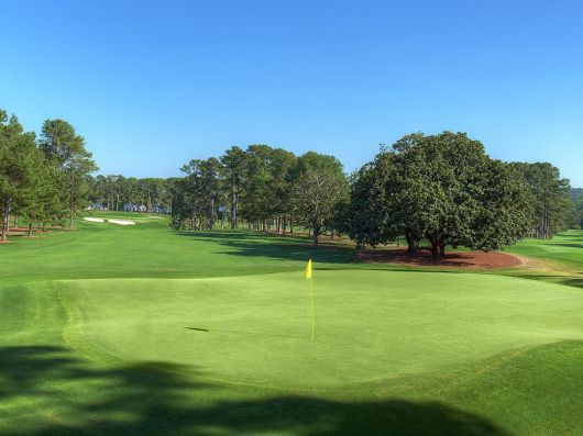 마스터스가 열리는 오거스타 내셔널 골프 클럽 그린 모습. 패키지 여행객들은 이곳에서 직접 라운딩을 즐기게 된다.