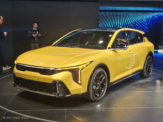 기아가 뉴욕 오토쇼에서 공개한 K4 해치배 모델. 뉴욕=서재근 기자