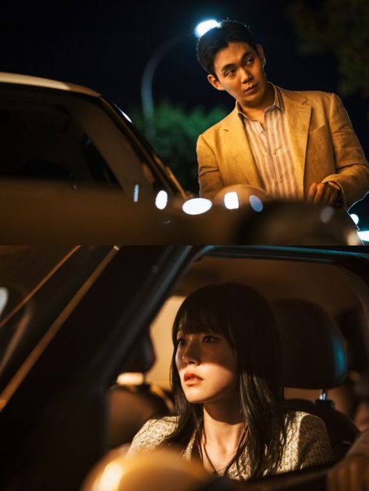 영화 ‘야당’에서 가해자와 희생자로 만나는 배우 류경수(위)와 채원빈