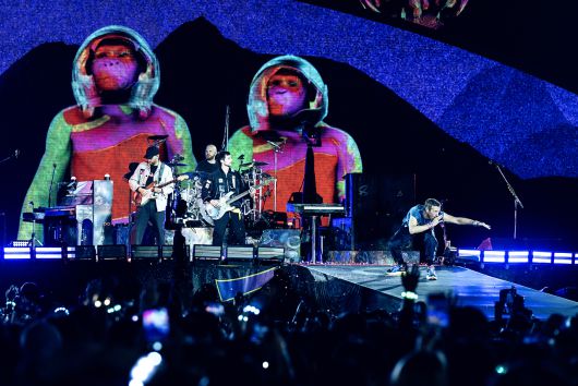 고양종합운동장에서 진행 중인 밴드 콜드플레이 내한공연 [라이브네이션코리아 제공]