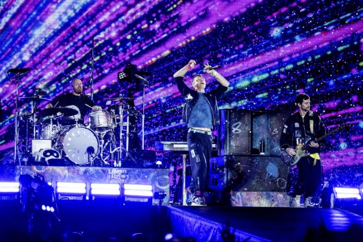고양종합운동장에서 진행 중인 밴드 콜드플레이 내한공연 [라이브네이션코리아 제공]