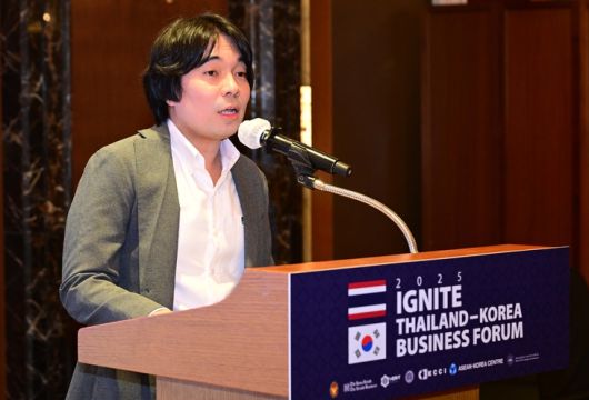 캄피 사라피롬 아시아 산업단지 본부장이 세션발표를 하고 있다.  이상섭 기자