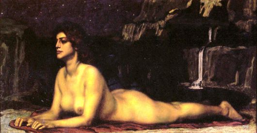 프란츠 폰 슈투크, 스핑크스, 1904, 캔버스에 유채, 83x157cm, 다름슈타트 헤센 주립 박물관