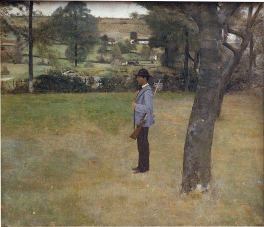 페르낭 크노프, The Game Warden, 1883, 캔버스에 유채, 151x176.5cm, 슈타델 미술관