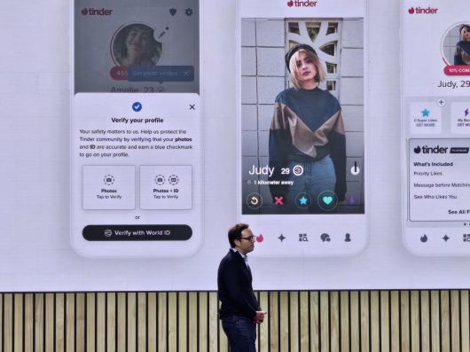 30일(현지시간) 미국 샌프란시스코에서 열린 TFH ‘At Last’ 행사에서 스팬서 라스코프 매치그룹 CEO가 발언하고 있다.[샌프란시스코=김광우 기자]