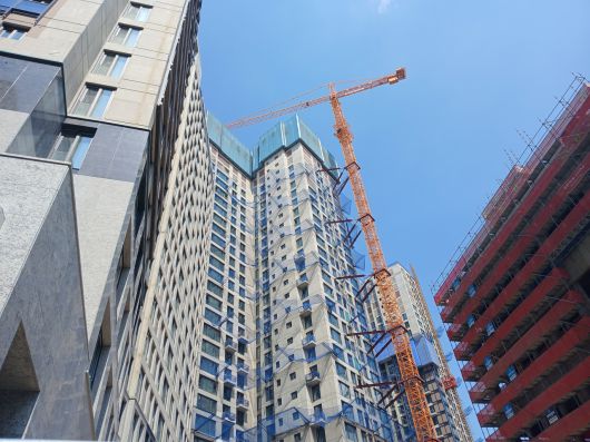 서울 송파구 신천동에서 잠실르엘(미성·크로바 재건축) 아파트가 지어지고 있다.김희량 기자
