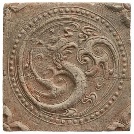 국보순회전-백제명품, 백제문양전 전시유물 ‘봉황무늬 벽돌’[봉화군제공]