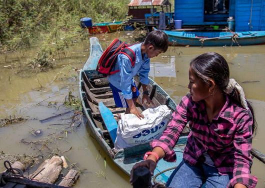 홍수 지역 모습.[세이브 더 칠드런]