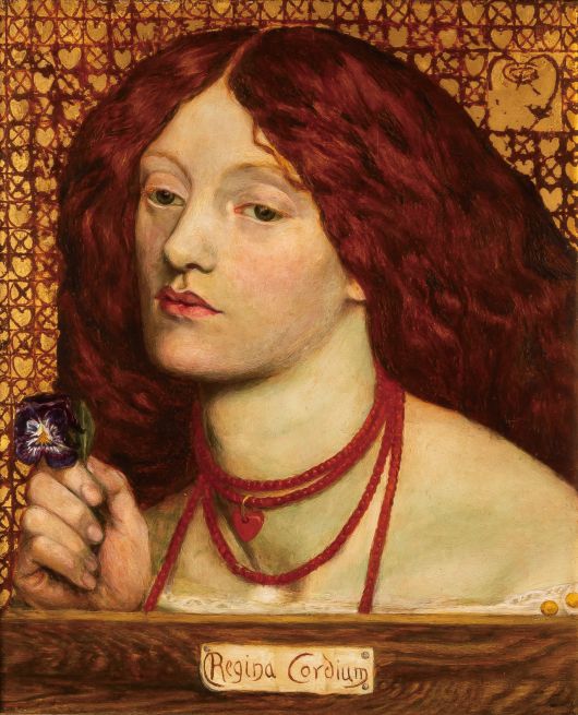 단테이 게이브리얼 로세티 ‘마음의 여왕’(1860) [요하네스버그 아트 갤러리]