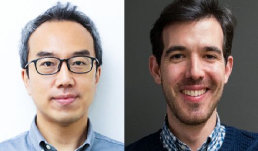 김세범(왼쪽) KAIST 물리학과 교수와 자르주엘라 독일 마인츠대학 박사.[KAIST 제공]