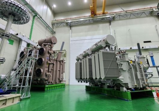 LS일렉트릭 부산 사업장에서 생산하고 있는 초고압 변압기 [LS일렉트릭 제공]