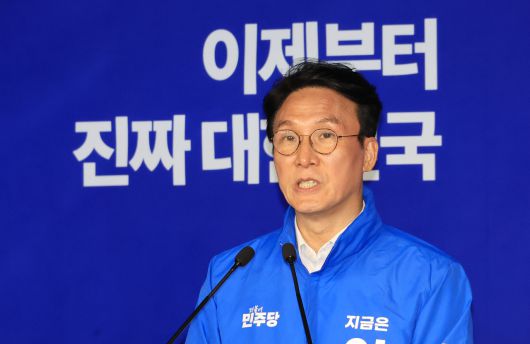김민석 더불어민주당 상임공동선대위원장이 [연합]