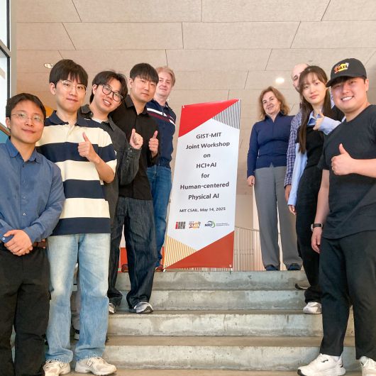 GIST–MIT HCI+AI 공동 워크숍 단체사진.[GIST 제공]