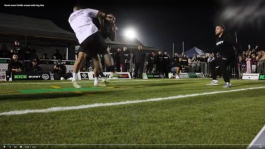 뉴질랜드에서 유행 중인 ‘럭비태클 챌린지’ 모습. [뉴질랜드헤럴드 홈페이지 캡처‘