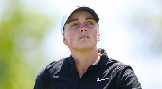 선두에 오른 마야 스탁. [사진=USGA]