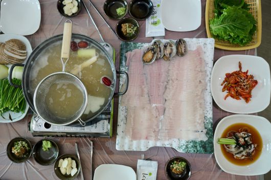 장흥 갯장어 샤브샤브