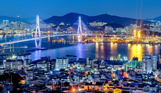부산항 일대 야경