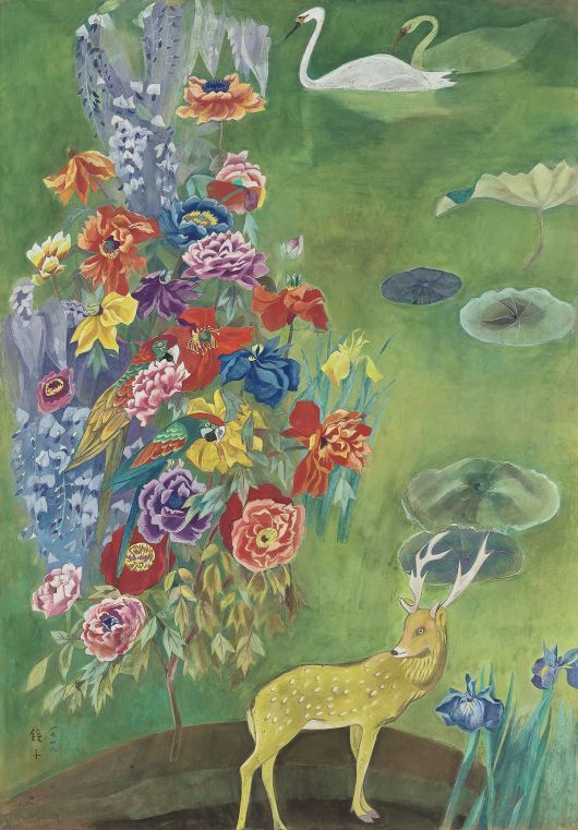 천경자, 윤삼월, 1978. [서울옥션]