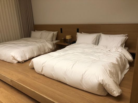 수락휴 객실 모습. 손인규 기자