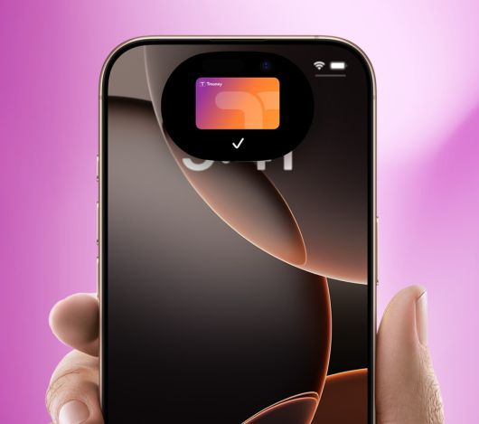 아이폰에서 티머니 교통카드를 사용하는 모습. [타머니 인스타그램 갈무리]