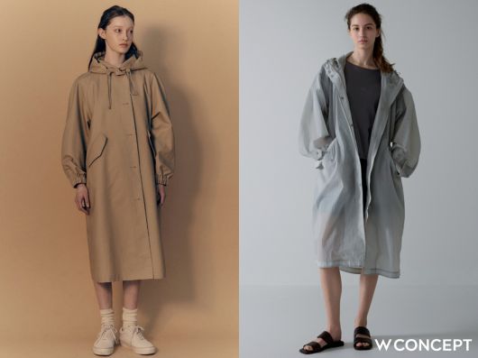 W컨셉 인기 상품 낫띵리튼, 파사드패턴 레인코트 [W컨셉 제공]