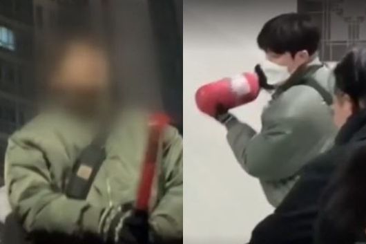 전모 씨가 지난 1월 당시 서부지법에 난입한 모습. [JTBC 보도 영상 캡처]