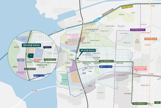 청라국제업무단지 ‘청라 피크원 푸르지오’ 위치도