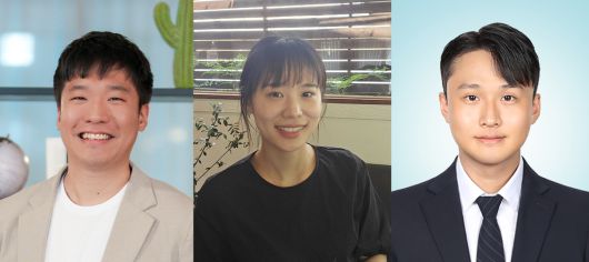 유재준(왼쪽부터) 교수, 김은진 연구원, 김현진 연구원.[UNIST 제공]