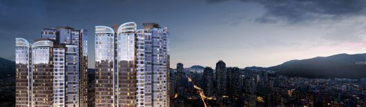 대우건설은 오는 8월 부산광역시 부산진구 전포동 668-1번지 일원에서 ‘서면 써밋 더뉴’를 분양할 예정이다. 서면 써밋 더뉴 부분투시도 사진. [자료=대우건설]