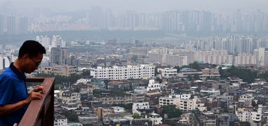 서울 남산타워에서 바라본 서울시내  아파트의 모습 [헤럴드경제DB]