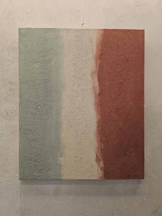 김도형 셰프가 그린 유럽미장 방식을 이용한 그림.  채상우 기자