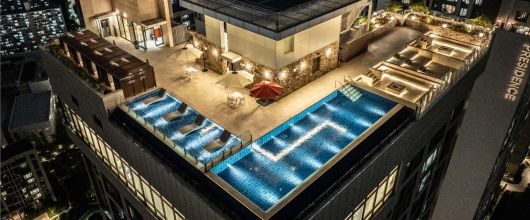 서울 강남구 개포동 개포자이 프레지던스의 옥상 인피니티풀. [GS건설 제공]