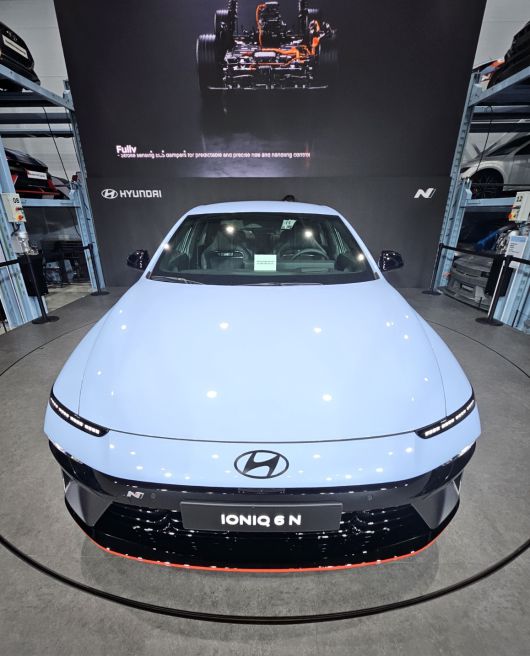 아이오닉 6 N 전면 디자인. 서재근 기자