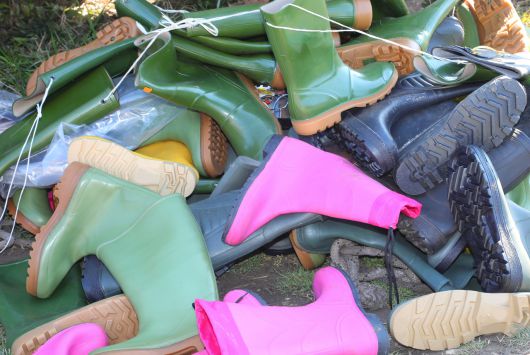 고무장화들. [123rf]