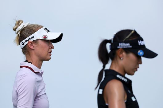 세계랭킹 1위 넬리 코르다(왼쪽)와 3위 리디아 고   [게티이미지]