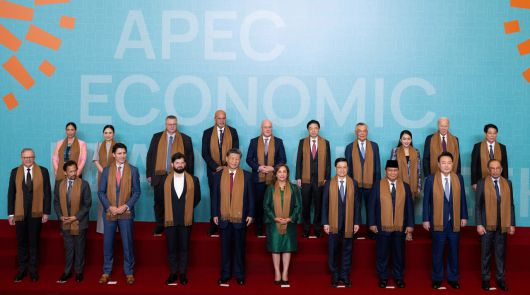 지난해 11월 페루 리마 국제컨벤션센터에서 31차 아시아태평양경제협력체(APEC)에 참석한 각국 정상들. [연합]