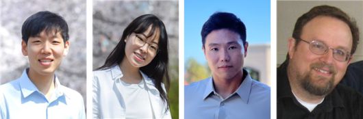 명재욱(왼쪽부터) KAIST 교수, 박선호 KAIST 박사과정, 충헌 신 스탠포드대학교  박사, 크랙 크리들 스탠포드대학교 교수.[KAIST 제공]