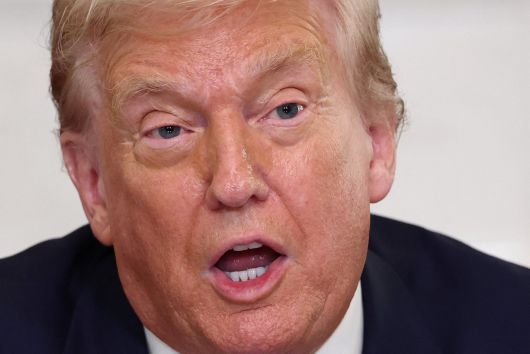 지난 8일(현지시간) 미국 워싱턴 DC 백악관에서 도널드 트럼프 미국 대통령이 연설하고 있다.  [로이터]