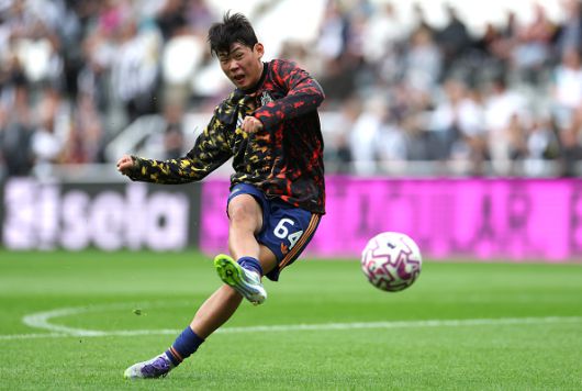 뉴캐슬 박승수의 에스파뇰(스페인) 친선전 경기 모습   [게티이미지]