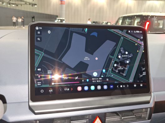 PV5 패신저 센터디스플레이 [김성우 기자]