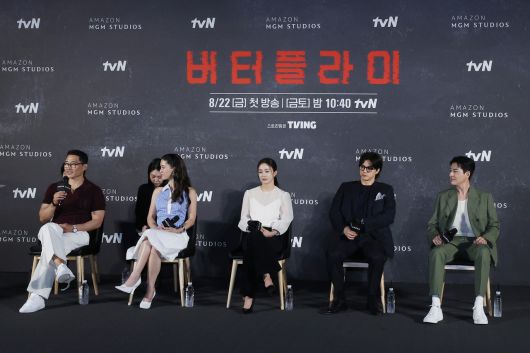 21일 서울 CGV용산아이파크몰에서 영화 ‘버터플라이’ 기자간담회가 진행되고 있다. [연합]