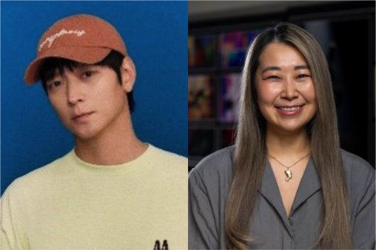 (왼쪽부터) 강동원, 매기 강 감독